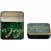 Via Mercato Holiday Candle in Decorative Metal Tin - Joy